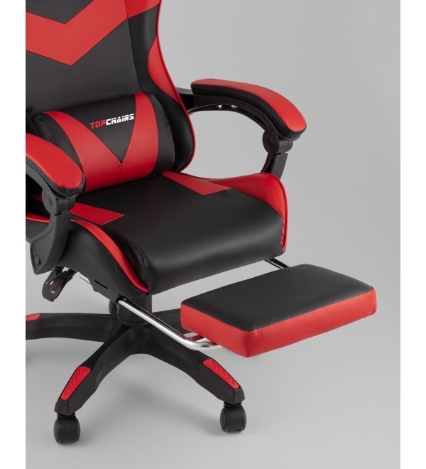 Кресло спортивное TopChairs MG-7019 черно-красный