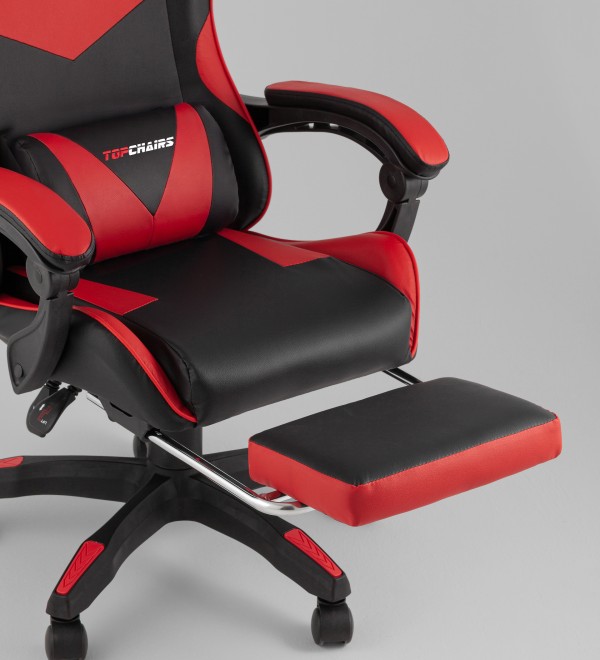 Кресло спортивное TopChairs MG-7019 черно-красный