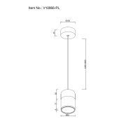 Светильник подвесной светодиодный Moderli V10866-PL Rinna