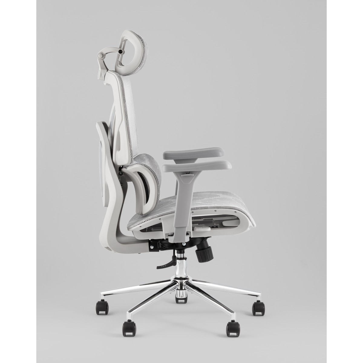 Кресло офисное TopChairs Structo серая сетка