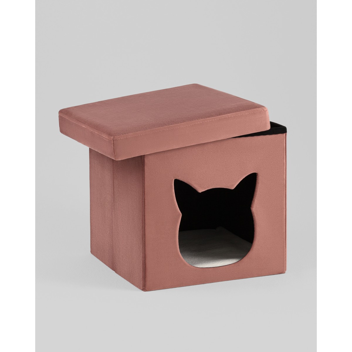 Пуф складной с ящиком Store Pet розовый
