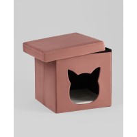Пуф складной с ящиком Store Pet розовый