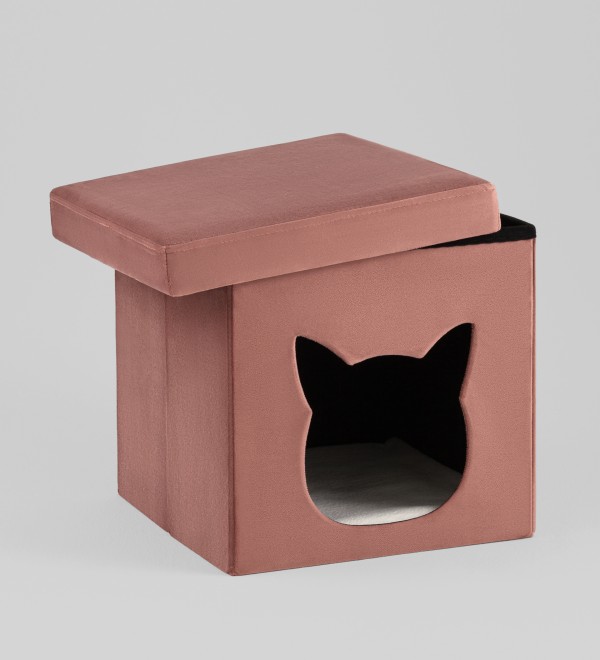 Пуф складной с ящиком Store Pet розовый