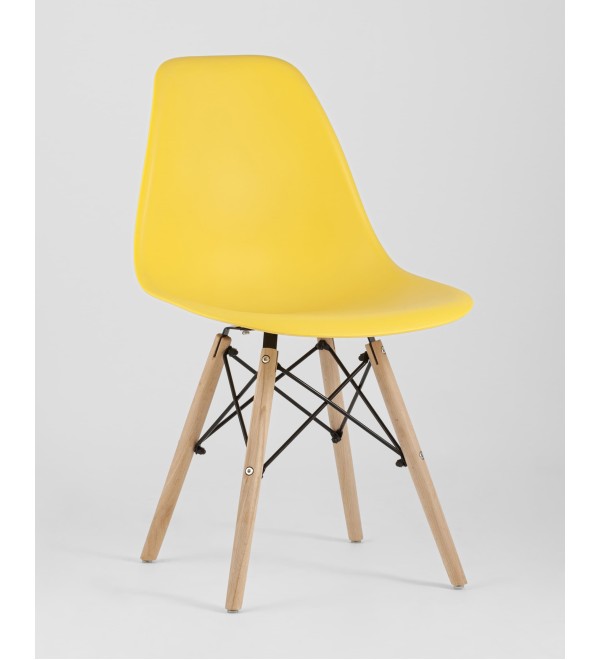 Стул Eames Style DSW желтый x4 (разборный каркас)