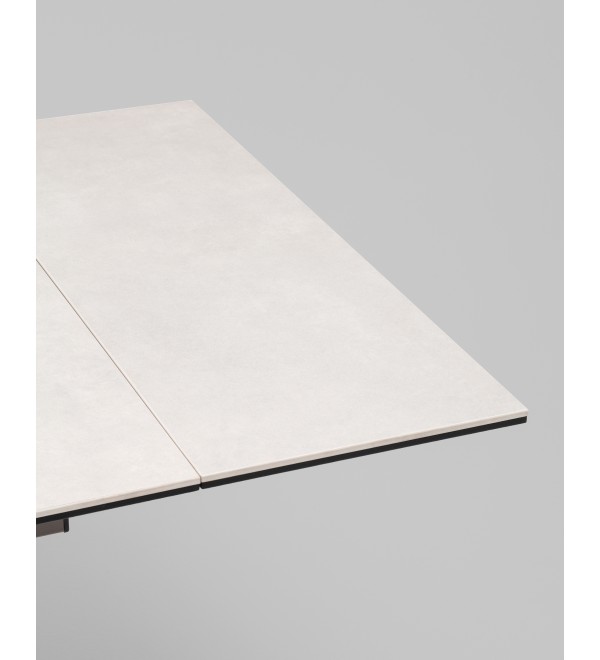 Стол Керас 120-180/80/75, столешница керамика Carmen light grey