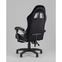 Кресло спортивное TopChairs MG-7019 велюр черно-серый