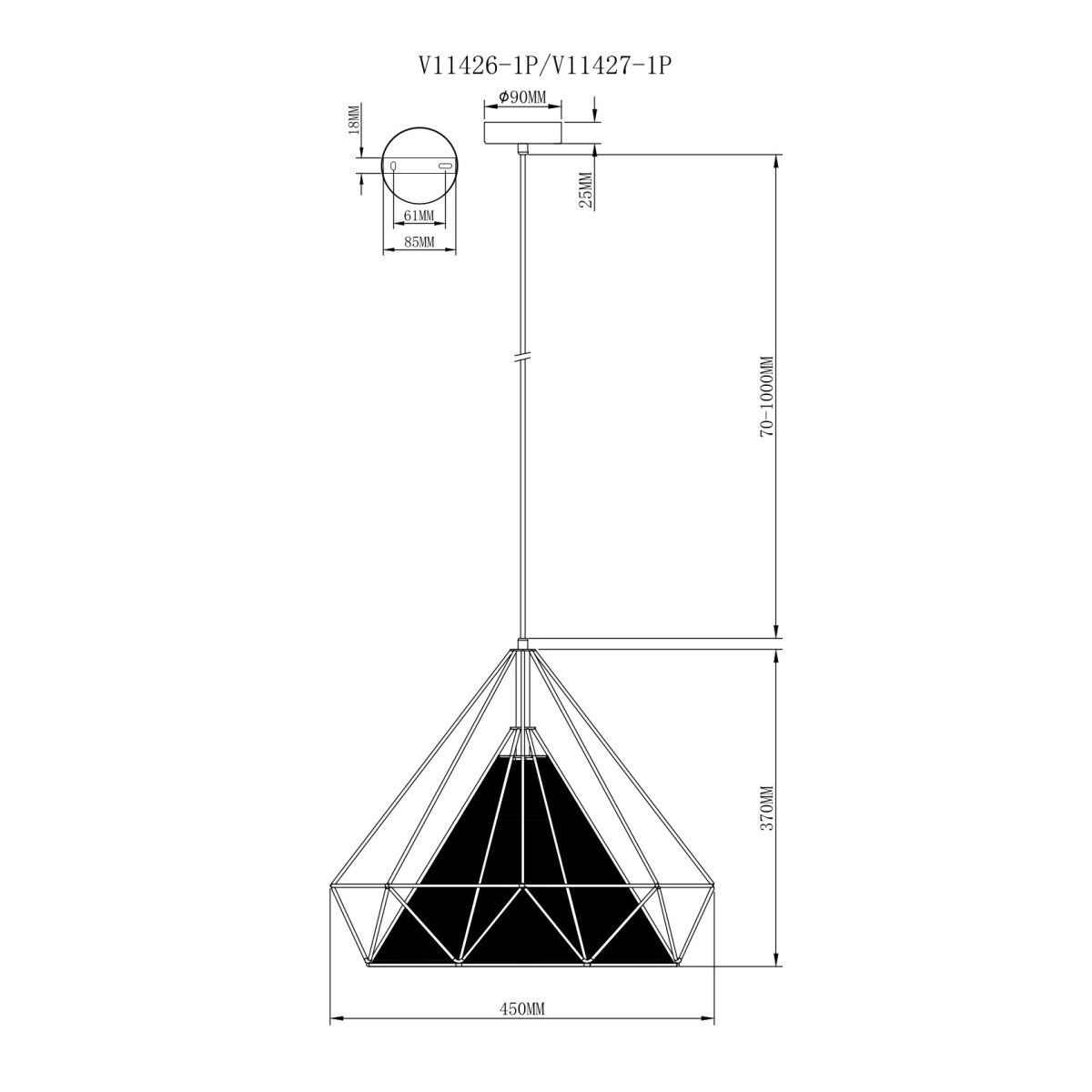 Светильник подвесной Moderli V11426-1P Lia