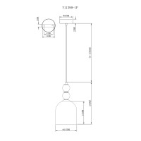 Светильник подвесной Moderli V11399-1P Tamina