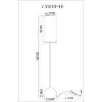 Торшер Moderli V11590-1F Flint