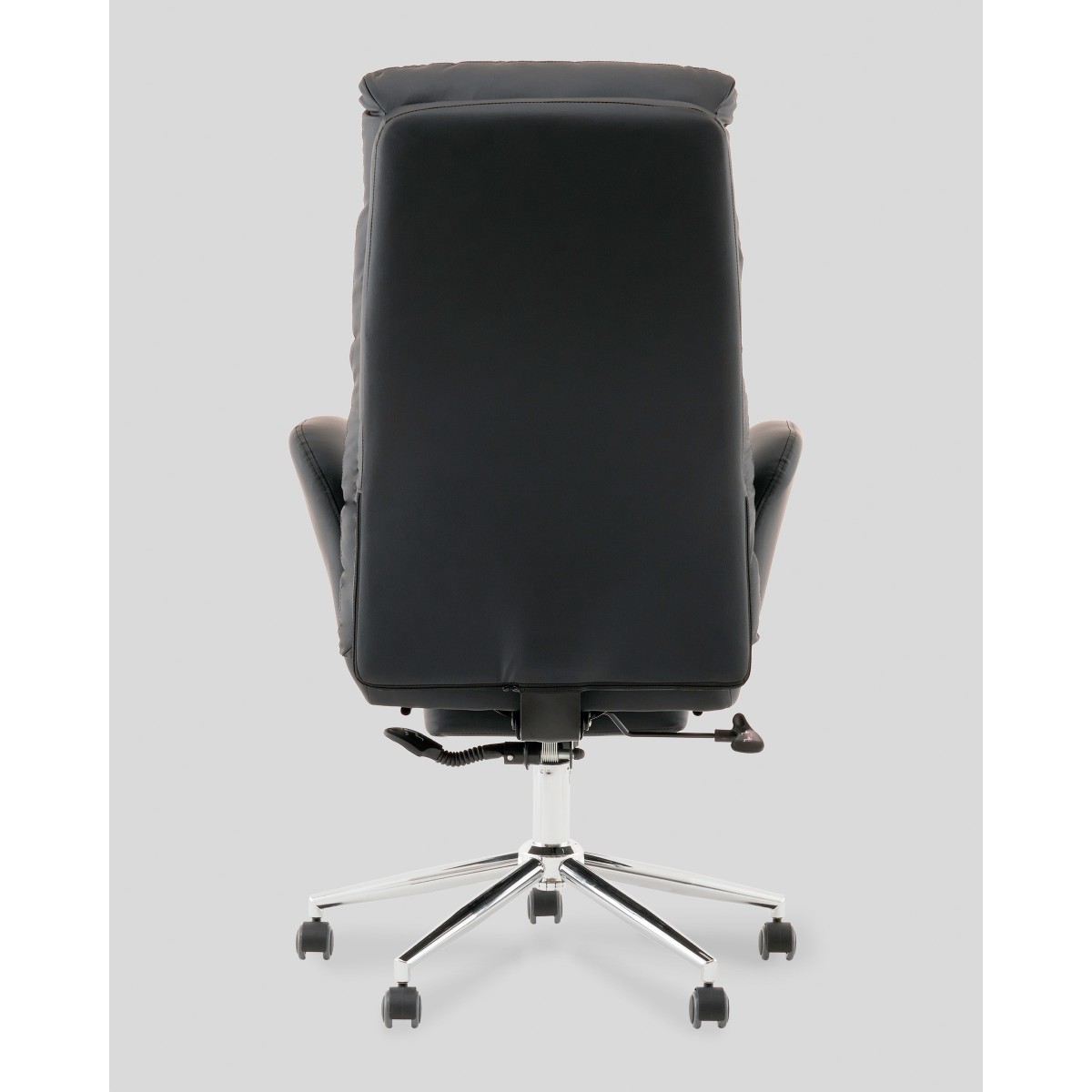 Кресло руководителя TopChairs Solid с оттоманкой черный