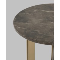 Журнальный столик Кассия 60*60 см темная керамика