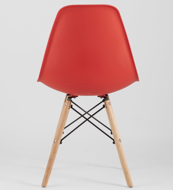 Стул Eames Style DSW красный x4 (разборный каркас)