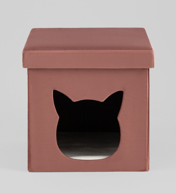 Пуф складной с ящиком Store Pet розовый