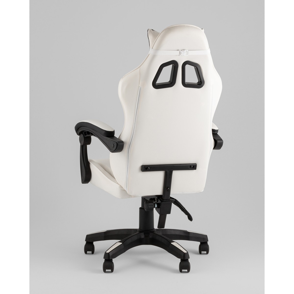 Кресло спортивное TopChairs Phantom бело-черный