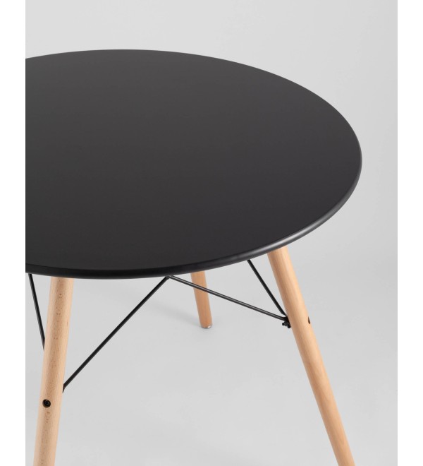 Стол круглый EAMES DSW NEW D=80 черный