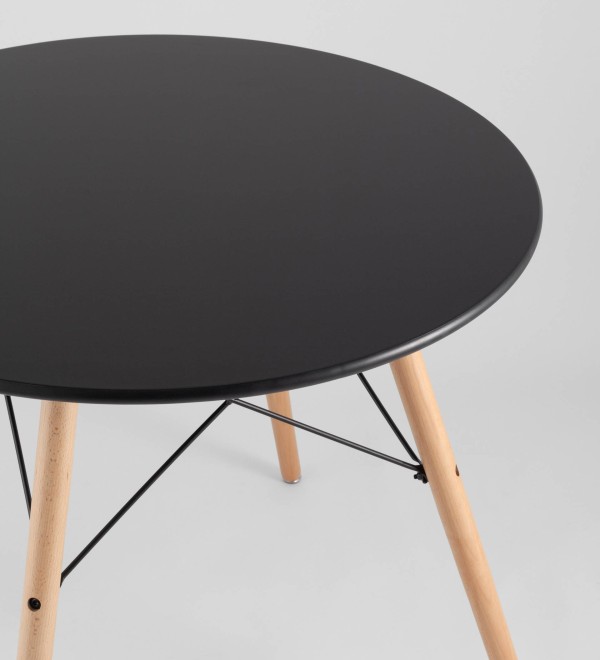 Стол круглый EAMES DSW NEW D=80 черный