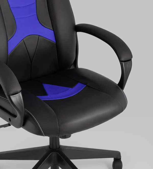 Кресло игровое TopChairs ST-CYBER 8 черный/синий
