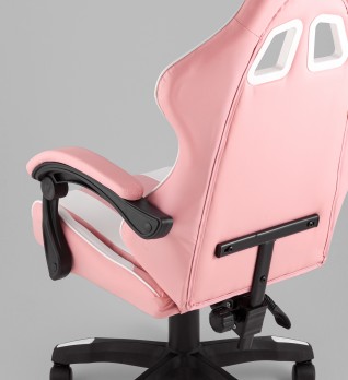 Кресло спортивное TopChairs MG-7035 розово-белый