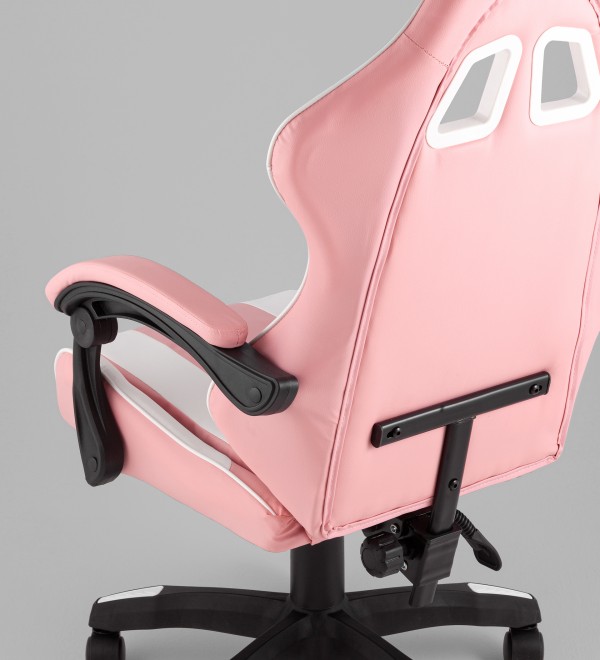 Кресло спортивное TopChairs MG-7035 розово-белый