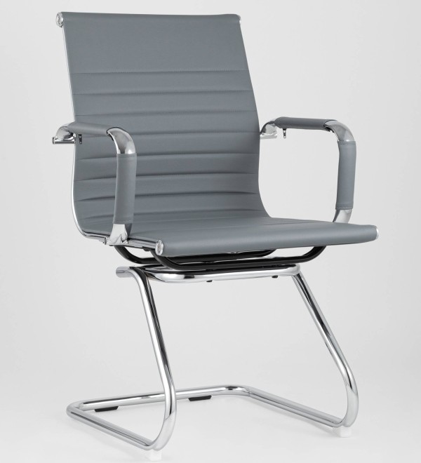 Кресло для посетителей TopChairs Visit серое