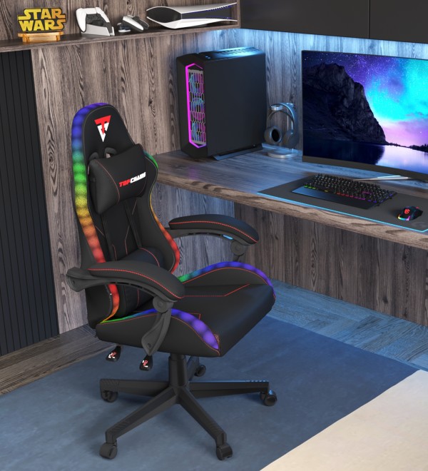 Кресло спортивное TopChairs Druid черный
