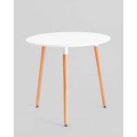 Стол круглый EAMES DST NEW D80 белый