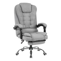 Кресло руководителя TopChairs President NEW серое в ткани
