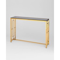 Консоль БРУКЛИН 115*30 золото стекло smoke