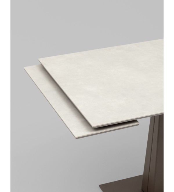 Стол Арнон 120-180/80/76 см керамика Carmen light grey