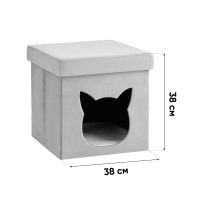 Пуф складной с ящиком Store Pet коричневый