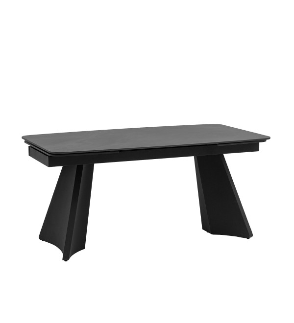 Стол обеденный Eliora 160-240х90 см графит сланец керамика