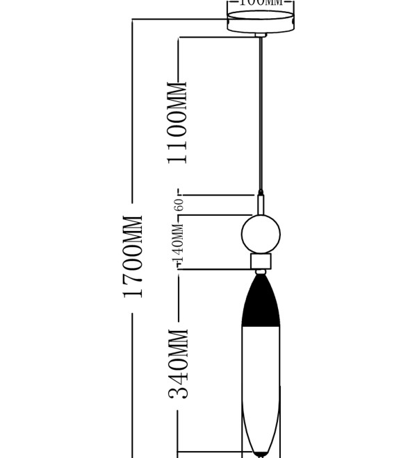 Светильник подвесной светодиодный Moderli V10916-PL Candle