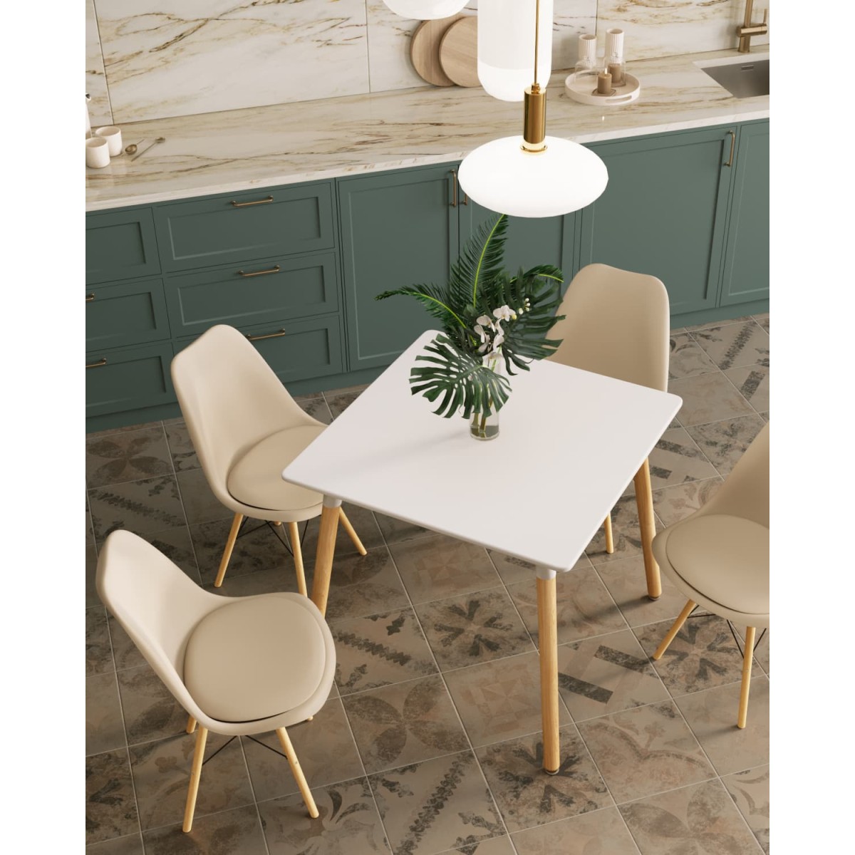 Стол Oslo Square 80х80 см белый
