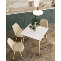 Стол Oslo Square 80х80 см белый