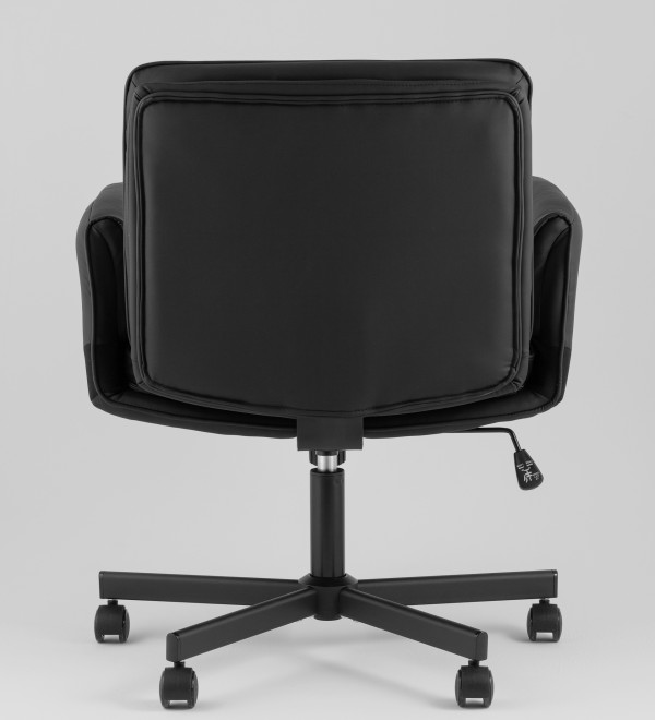Кресло офисное TopChairs Foldo с откидными подлокотниками черное