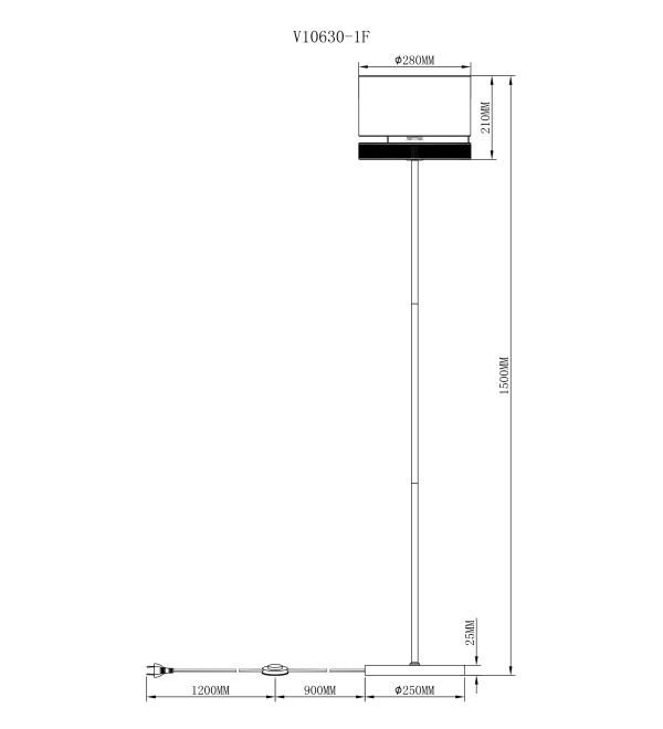 Торшер Moderli V10630-1F Gela