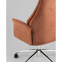 Кресло офисное TopChairs Neoma терракотовый ткань