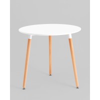 Стол круглый EAMES DST NEW D80 белый
