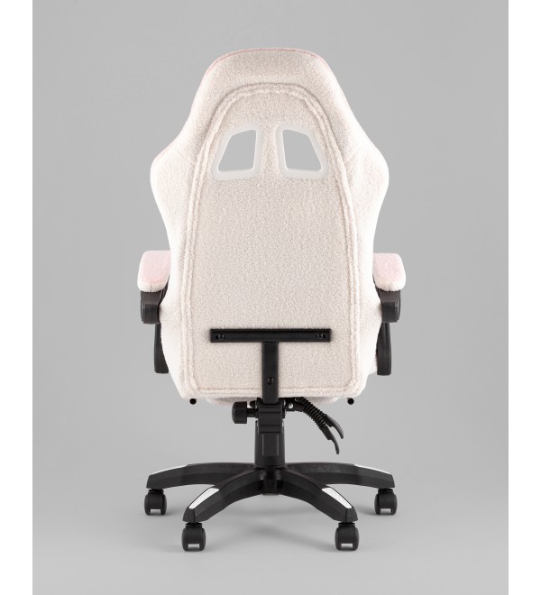 Кресло спортивное TopChairs MG-7019 букле бело-розовый