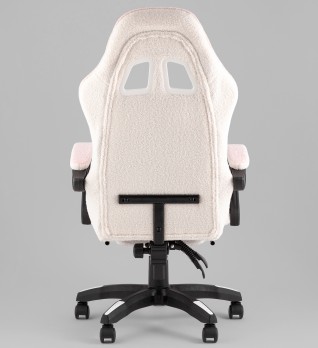 Кресло спортивное TopChairs MG-7019 букле бело-розовый