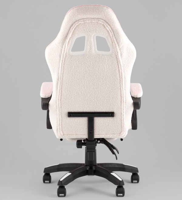 Кресло спортивное TopChairs MG-7019 букле бело-розовый