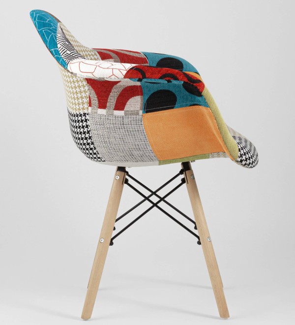 Кресло Eames DSW пэчворк