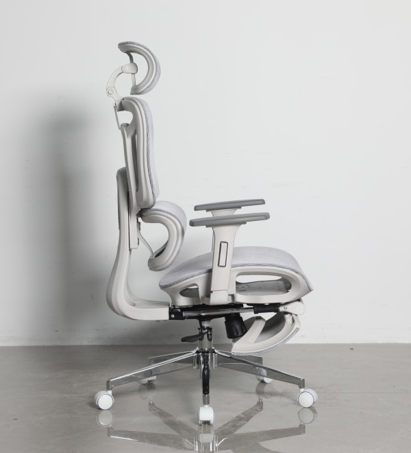 Кресло офисное TopChairs Nimbus белая сетка белый пластик