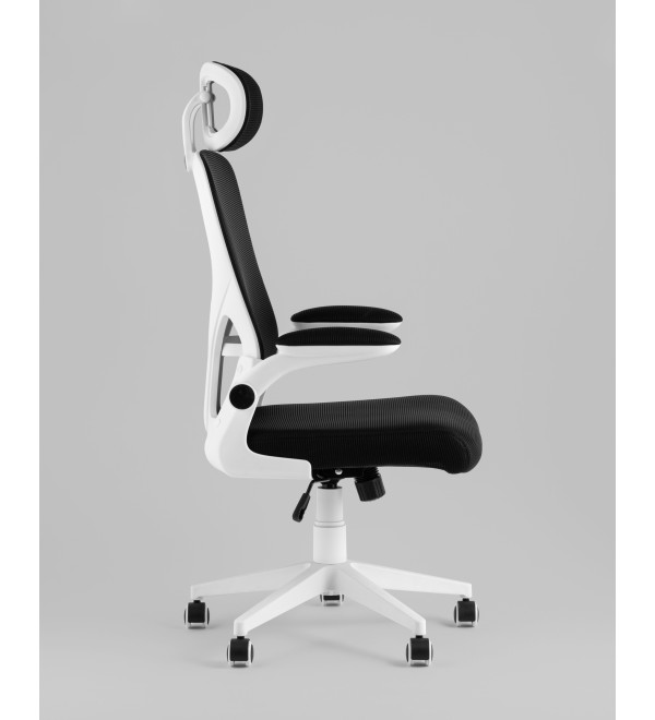 Кресло офисное TopChairs Airone белый с черной сеткой