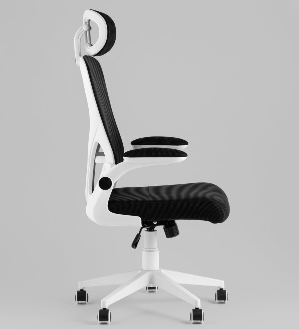 Кресло офисное TopChairs Airone белый с черной сеткой