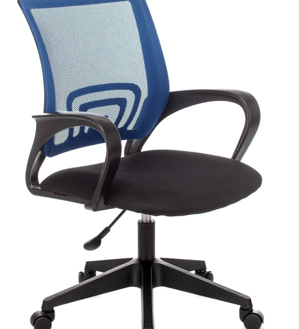 Кресло офисное TopChairs ST-Basic сетка/ткань синий