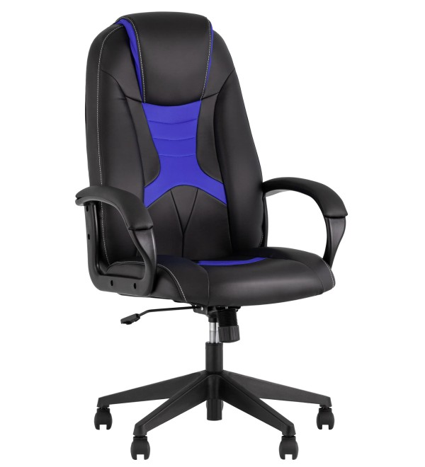 Кресло игровое TopChairs ST-CYBER 8 черный/синий