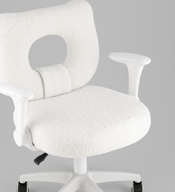 Кресло детское TopChairs 2590 белый тедди