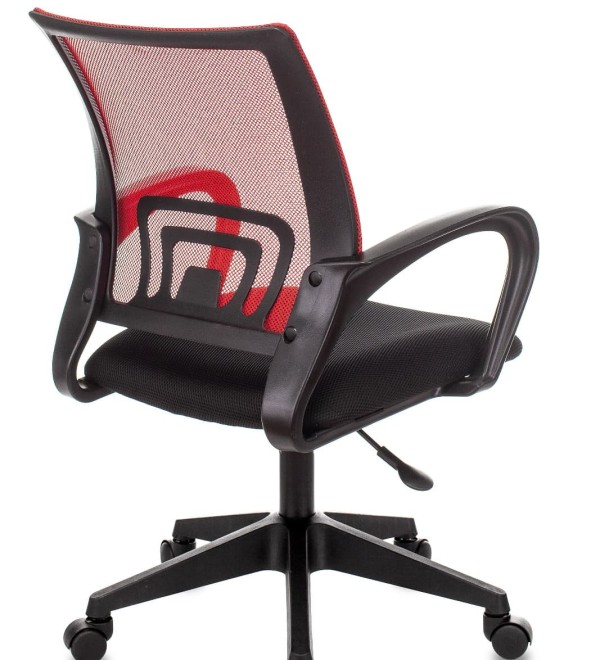 Кресло офисное TopChairs ST-Basic сетка/ткань красный