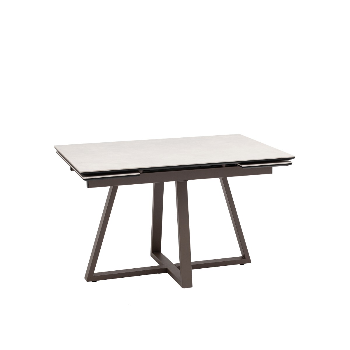 Стол Керас 120-180/80/75, столешница керамика Carmen light grey